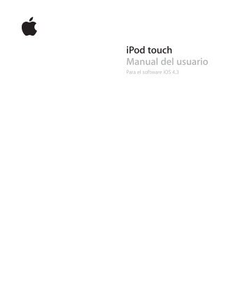 iPod touch Manual del usuario - Support - Apple