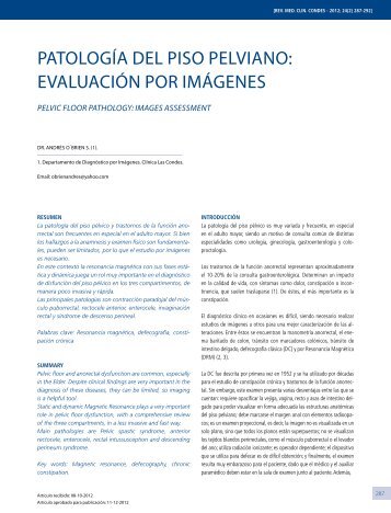 Patología del Piso Pelviano: evaluación Por imágenes - Clínica Las ...