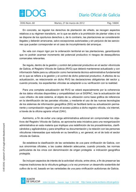 DECRETO 256/2011 - Medio Rural - Xunta de Galicia