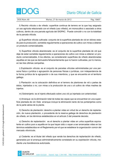 DECRETO 256/2011 - Medio Rural - Xunta de Galicia