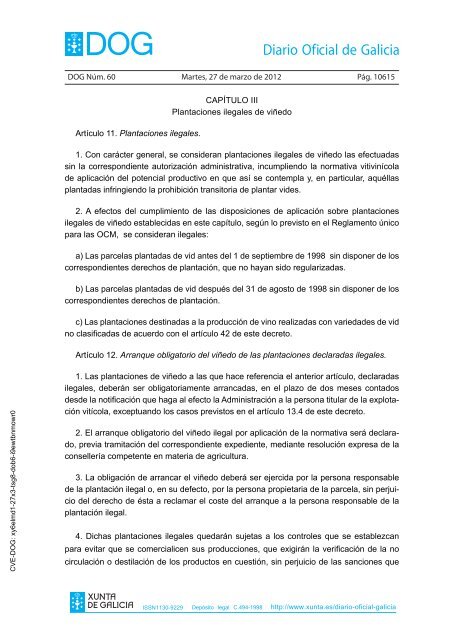 DECRETO 256/2011 - Medio Rural - Xunta de Galicia