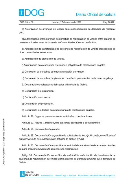 DECRETO 256/2011 - Medio Rural - Xunta de Galicia