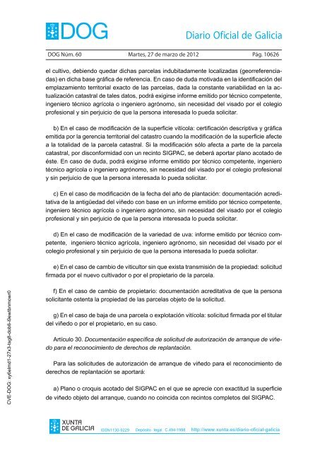 DECRETO 256/2011 - Medio Rural - Xunta de Galicia