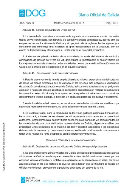 DECRETO 256/2011 - Medio Rural - Xunta de Galicia