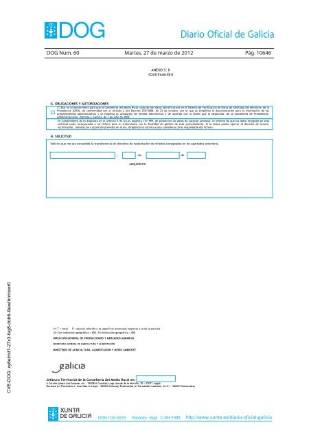 DECRETO 256/2011 - Medio Rural - Xunta de Galicia