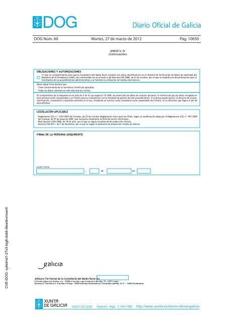 DECRETO 256/2011 - Medio Rural - Xunta de Galicia