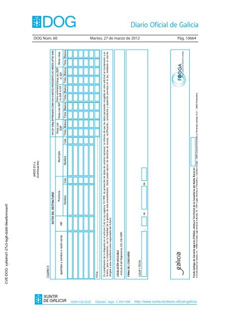 DECRETO 256/2011 - Medio Rural - Xunta de Galicia