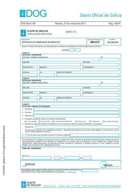 DECRETO 256/2011 - Medio Rural - Xunta de Galicia