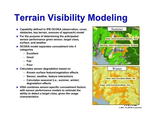 Visualization for Improved Situational Awareness - Mitre