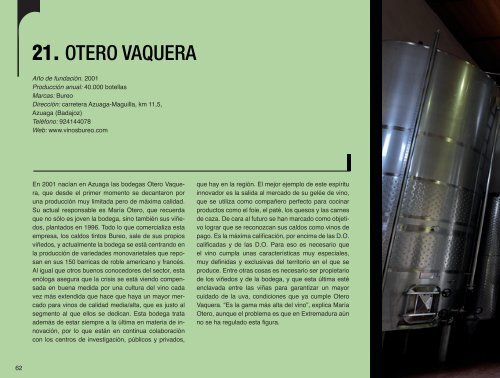 artículo completo - Bodega Otero Vaquera • Vinos Bureo