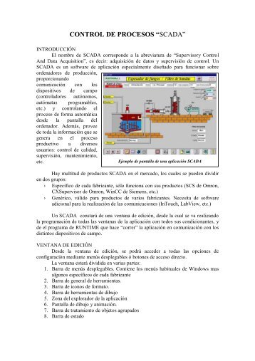 CONTROL DE PROCESOS “SCADA”