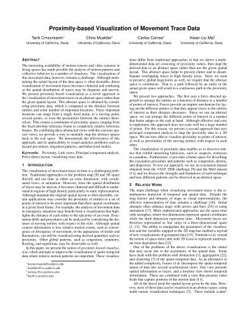 Proximity-based Visualization of Movement Trace Data