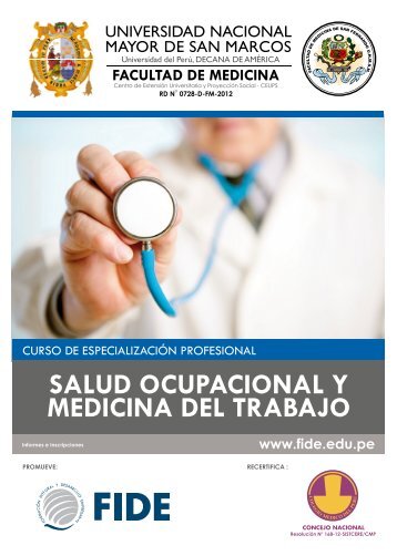 SALUD OCUPACIONAL Y MEDICINA DEL TRABAJO - FIDE