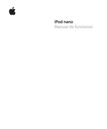 Manual de funciones del iPod nano (2nd Gen) - Homepages