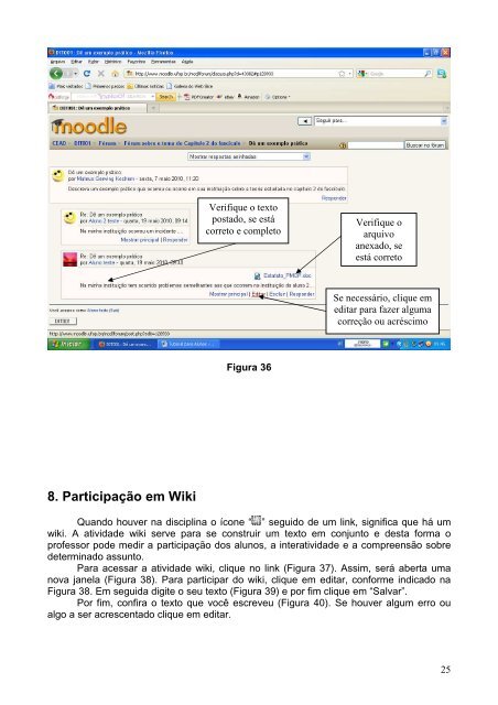 Tutorial para Alunos - acesso a Pltaforma e atividades ... - Cead UFOP