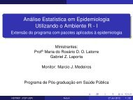 Análise Estatística em Epidemiologia Utilizando o Ambiente R - I ...