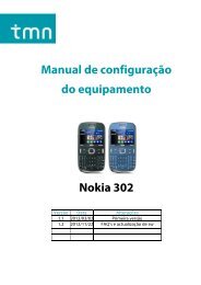 Configuração Nokia Asha 302 - Tmn