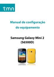 Configuração Samsung Galaxy mini 2 - Tmn