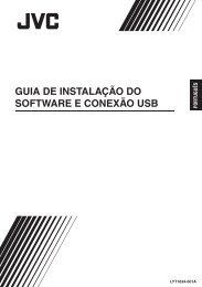 GUIA DE INSTALAÇÃO DO SOFTWARE E CONEXÃO USB - JVC