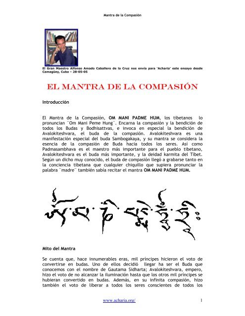 El Mantra De La Compasion Acharia el mantra de la compasion acharia