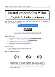 Manual de OpenOffice Writer. Capítulo 3. Tablas e imágenes