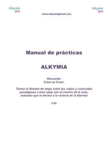 Manual de prácticas ALKYMIA