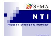 Apresentação do Núcleo de TI (pdf) - sema