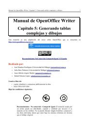 Manual de OpenOffice Writer. Capítulo 5. Generando tablas