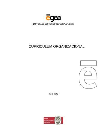 CURRICULUM ORGANIZACIONAL - eGEA