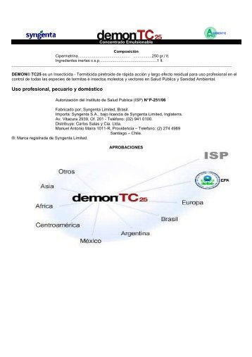 FICHA TECNICA DEMON TC25