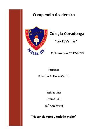Compendio académico de LIT II - Colegio Covadonga