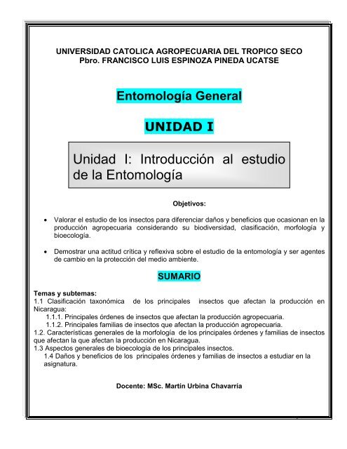 Unidad I - Martín Urbina Chavarría