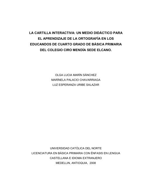 La Cartilla Interact Iva Un Medio Didáct Ico Biblioteca Virtual