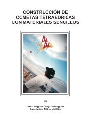 Construcción de Cometas Tetraédricas con materiales sencillos