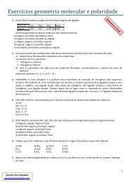 Exercí cios geometria molecular e polaridade - Química Sem ...