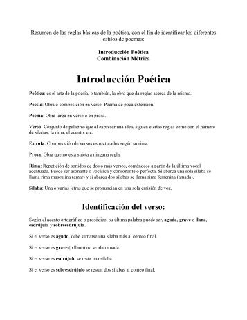 Introducción Poética