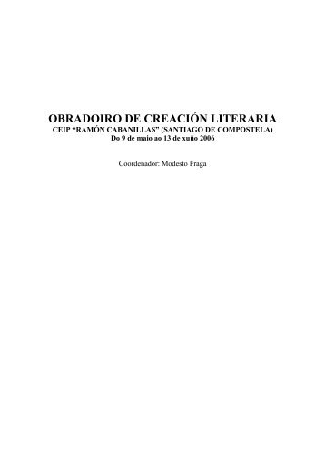 guión do obradoiro - Asociación de Escritores en Lingua Galega