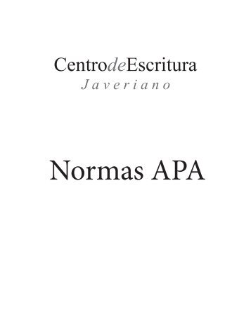 Normas APA - Portales