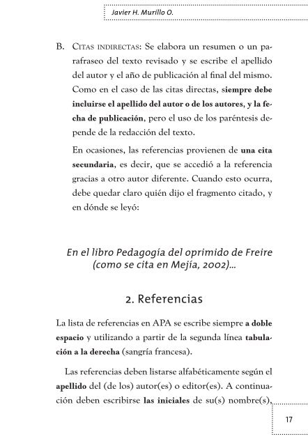 Recomendaciones para escribir un ensayo Normas APA