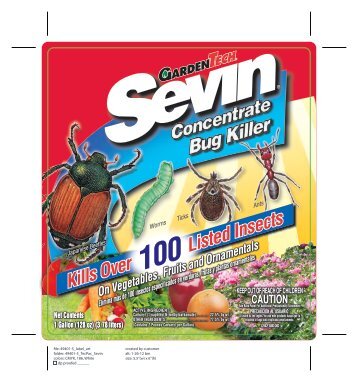 Kills Over Listed Insects Kills Over Listed Insects - GardenTech