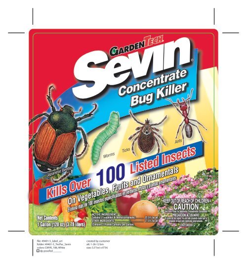 Kills Over Listed Insects Kills Over Listed Insects - GardenTech