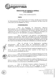 Resoluciones y Convocatorias Públicas (IV trimestre 2010) - EGEMSA