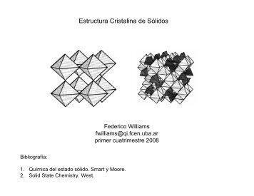 Teórica 07 - Estructura cristalina de sólidos II