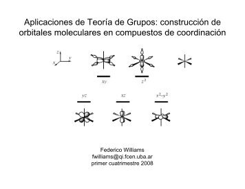 Aplicaciones de Teoría de Grupos: construcción de orbitales ...