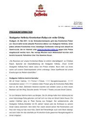 PRESSEINFORMATION Stuttgarter Hofbräu Kronkorken-Rallye ein ...