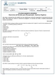 Química Orgânica - Colégios Maristas