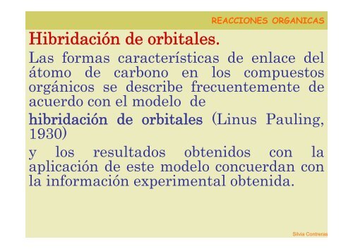 reacciones organicas - Web del Profesor