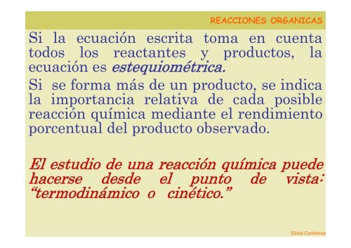 reacciones organicas - Web del Profesor