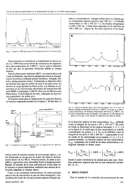 Uso de la espectroscopia Raman en la determinación de fases en el ...