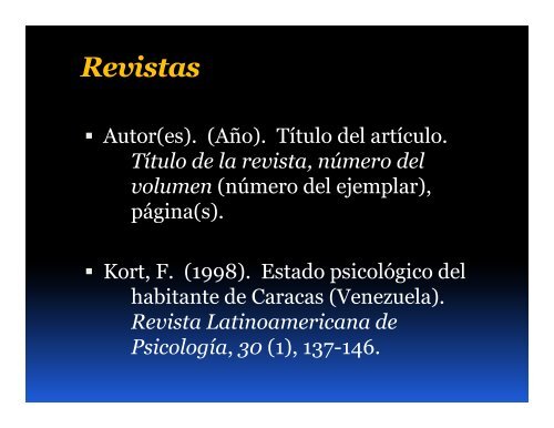 APA para referencias electrónicas y citas textuales - Didactica